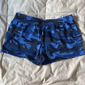 Blue Camo Short Shorts size small